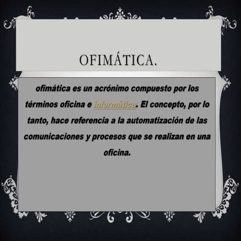Ofimática herramientas