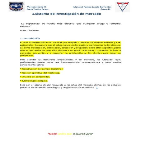 Sistema de Investigacion de Mercado