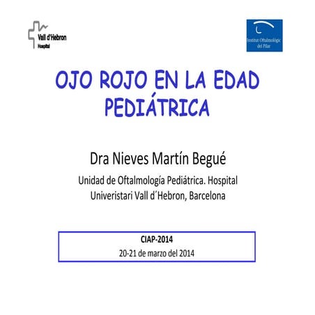 Ojo rojo en la edad pediátrica