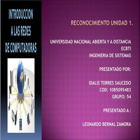 Reconocimiento unidad 1 redess