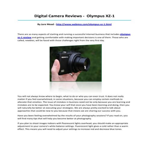 Olympusxz 1review