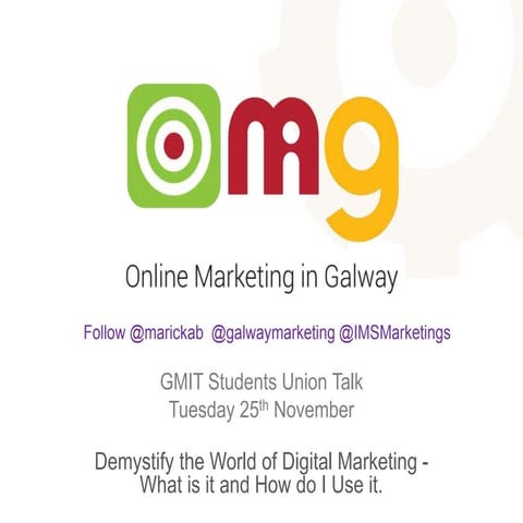 OMiG at Inaugural GMIT Marketing Society Talk 