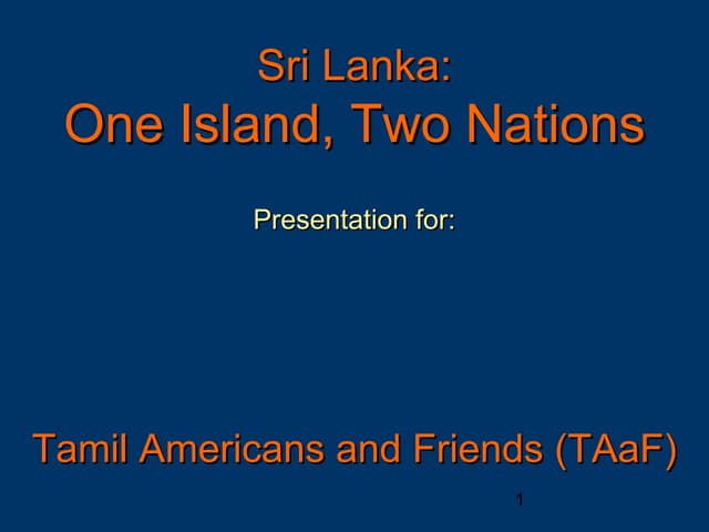 One island two nation