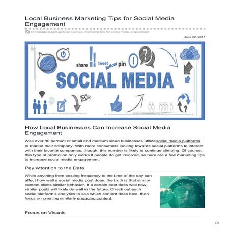Local Business Marketing Tips for Social Media Engagement