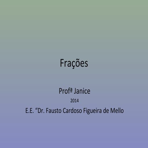 Operações com frações