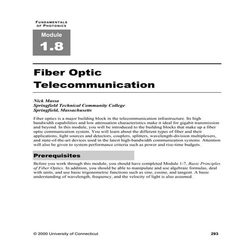 Optical fibers basics