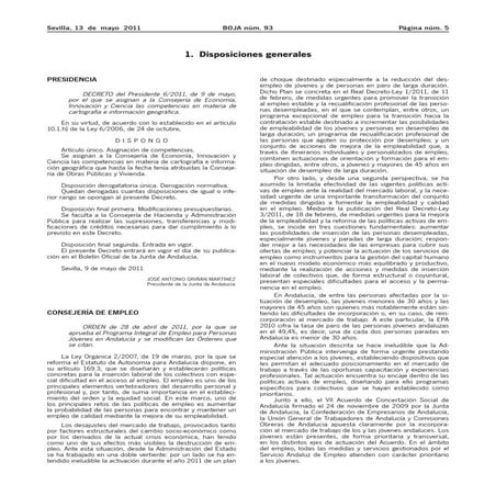 Orden 28 abril 2011 plan motiva