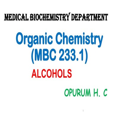 organic chemistry lecture module - alcohol.pdf