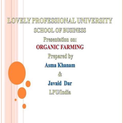 Organic farming presentation rrrrrrrr
