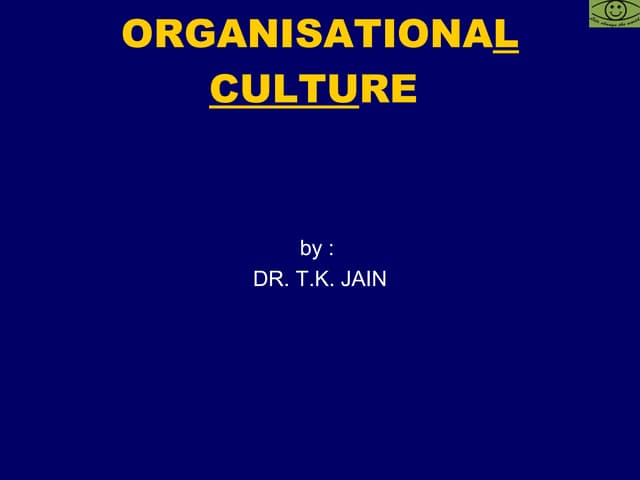 Organisational Culture