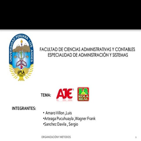 Organización y metodos