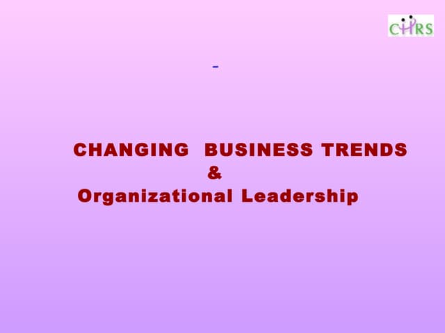 Organization leaderrship