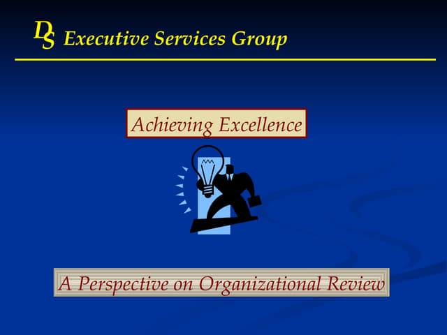 Org Review Powerpoint Presentation