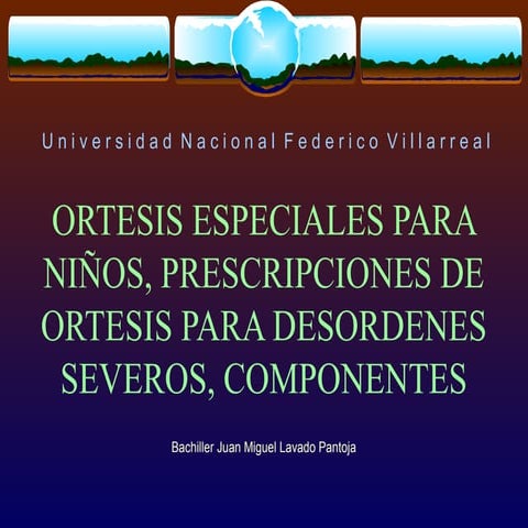 Ortesis especiales para niños