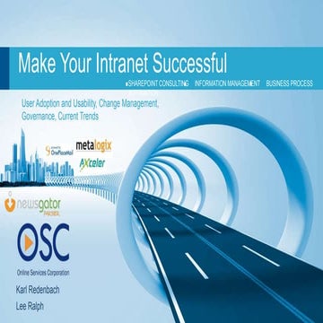 Osc   share point 2010 make you intranet successful - 17th feb 2012 - public