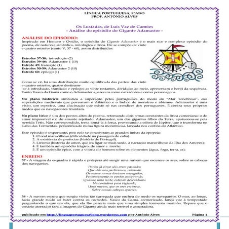 Os lusíadas   adamastor - resumo (por estrofe) e análise global[1]