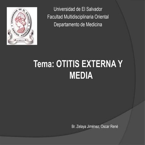 Otitis externa y media