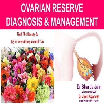 OVARIAN RESERVE DIAGNOSIS & MANAGEMENT DR Sharda Jain 