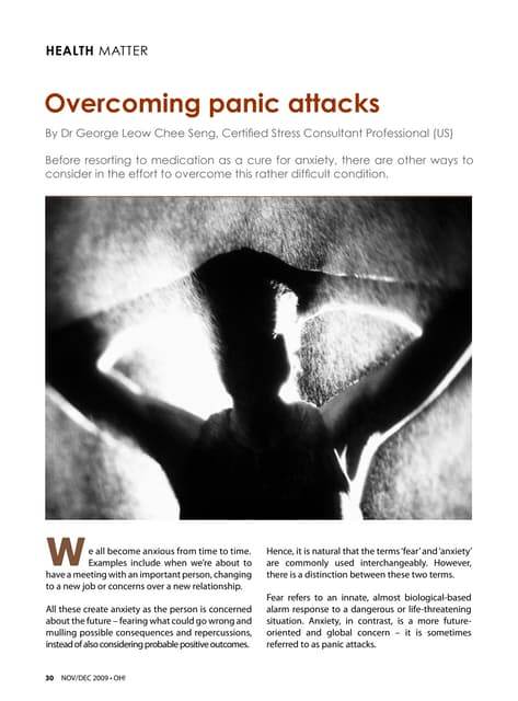 Overcoming Panic Attacks