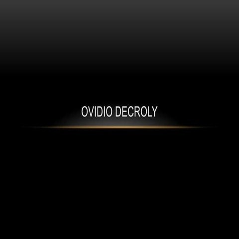 Ovidio Decroly