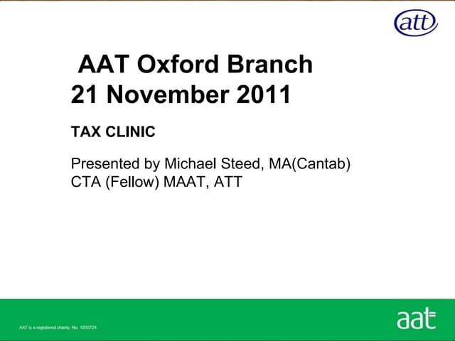 Oxford Branch Tax Clinic