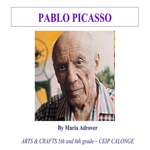 Arts & Crafts_5th and 6th_Pablo picasso