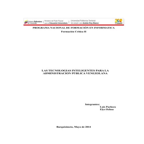 Tecnologias Inteligentes