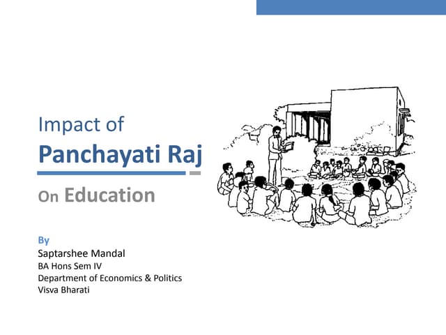 Impact of Panchayati Raj on Education