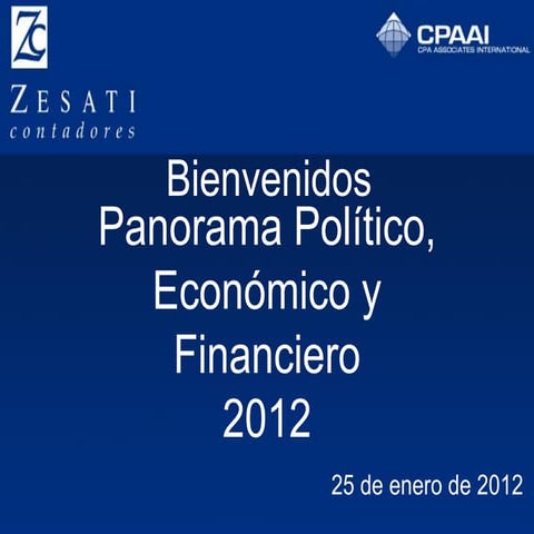 Panorama p, e y f 2012 