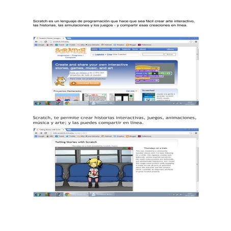 Pantallazos de scratch