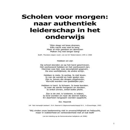 Paper Scholen Voor Morgen