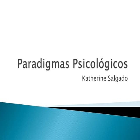 Paradigmas psicológicos2