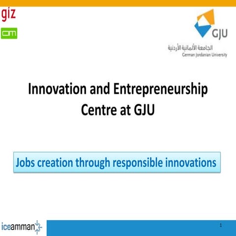 Innovation & Entrepreneurship Center at GJU