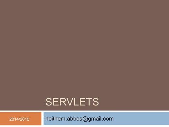 Servlets et JSP