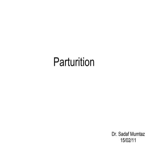 Parturition