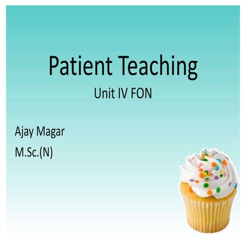 Patient teaching