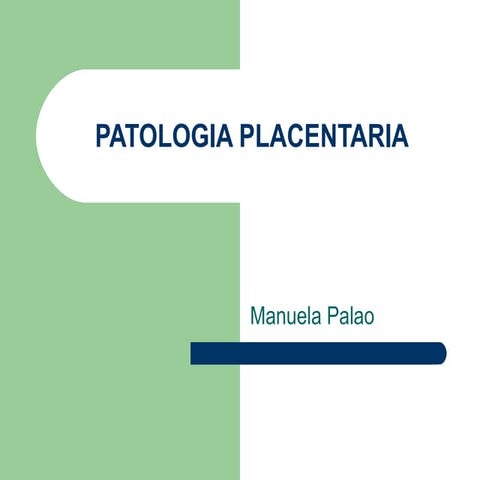 Patologia placentaria