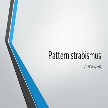 Pattern strabismus