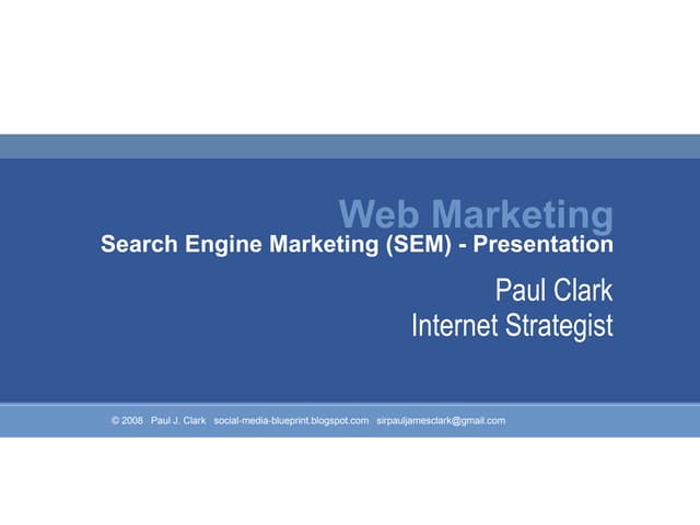 Search Engine Marketing Presentation