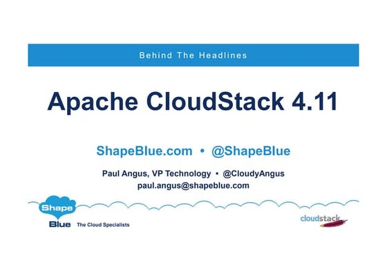 Paul Angus - what's new in ACS 4.11
