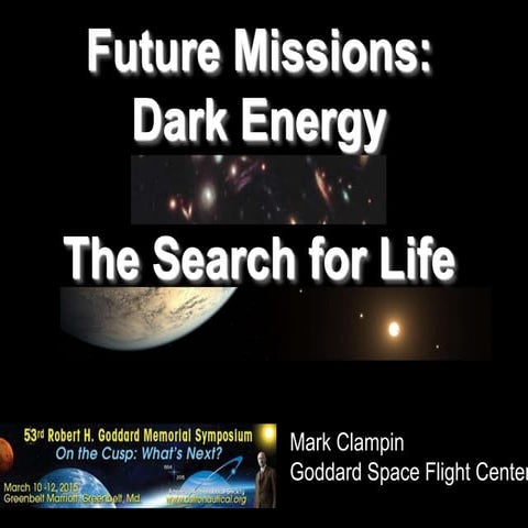 Goddard 2015: Mark Clampin, NASA