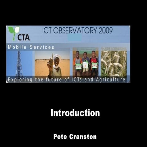 ICT Observatory 2009: Introduction