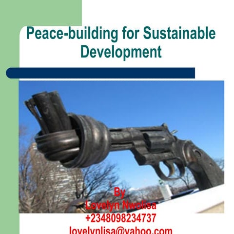Peace building and sustainable development