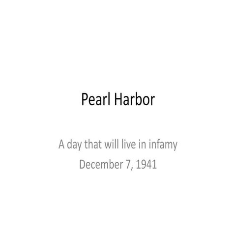 Pearl harbor