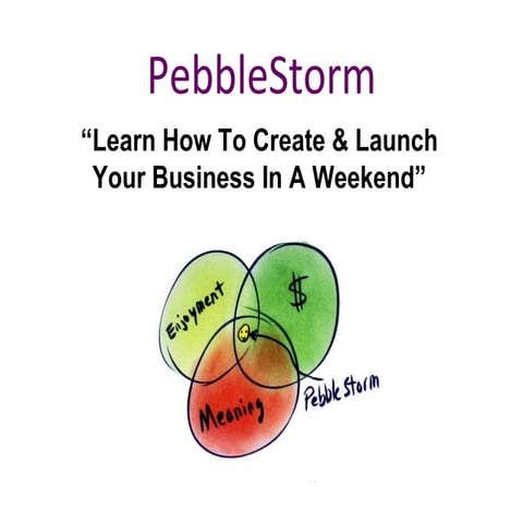 PebbleStorm Immersion Learn, Create & Launch 011510