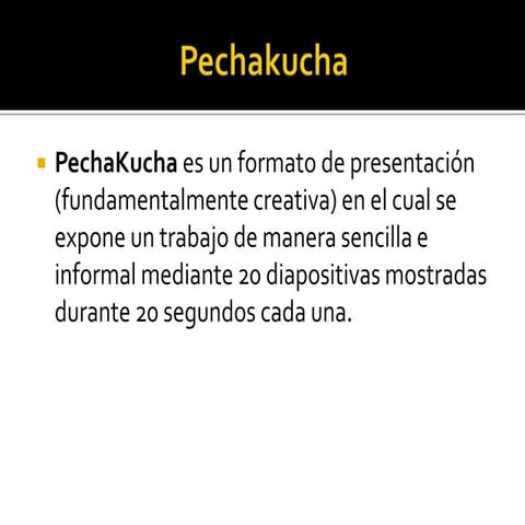 Pechakucha