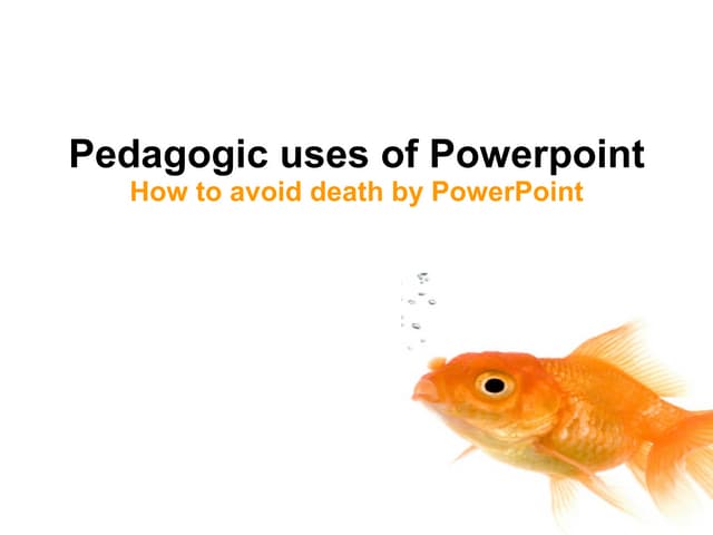 Pedagogical Uses Of Powerpoint