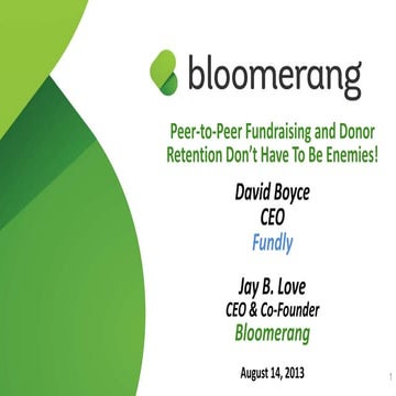 Peer-to-Peer Fundraising and Donor Retention Don’t Have To Be Enemies