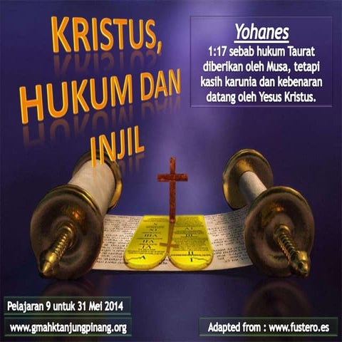 Pelajaran Sekolah SABAT ke-9 Triwulan ke-2 2014