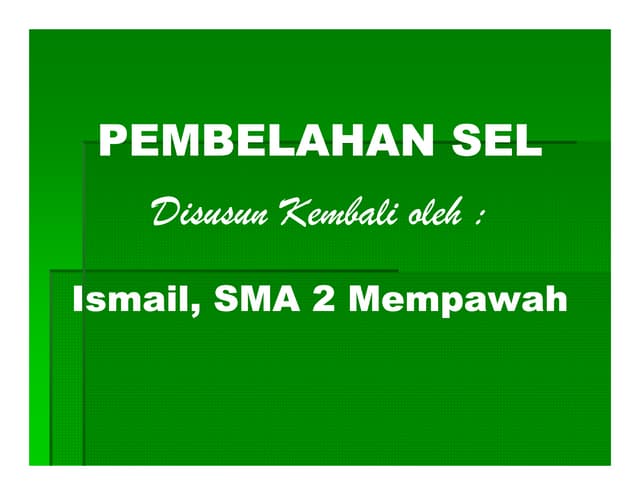 Pembelahan Sel
